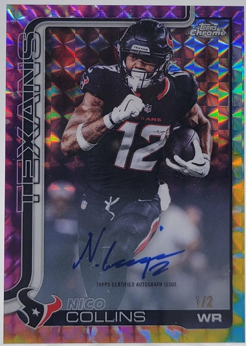 Nico Collins [Tie Dye Geometric Refractor] #BA-NC