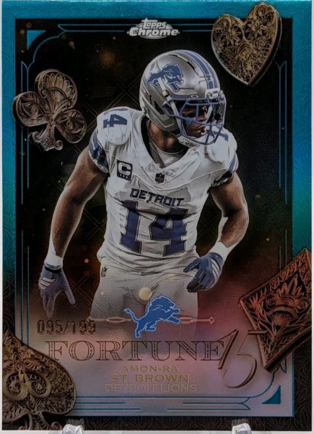 Amon-Ra St. Brown [Aqua Refractor] #F15-13