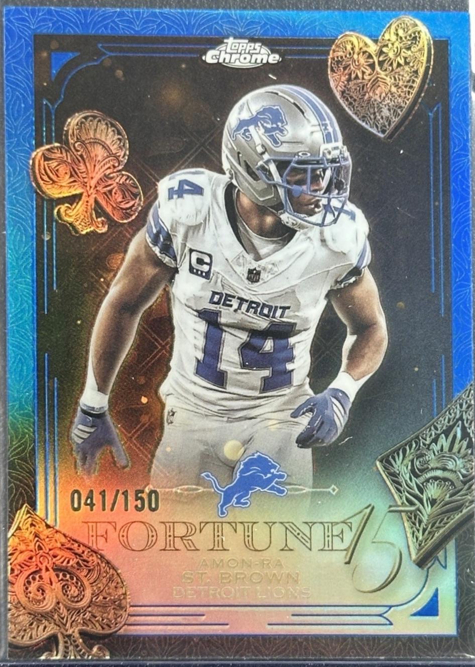 Amon-Ra St. Brown [Blue Refractor] #F15-13