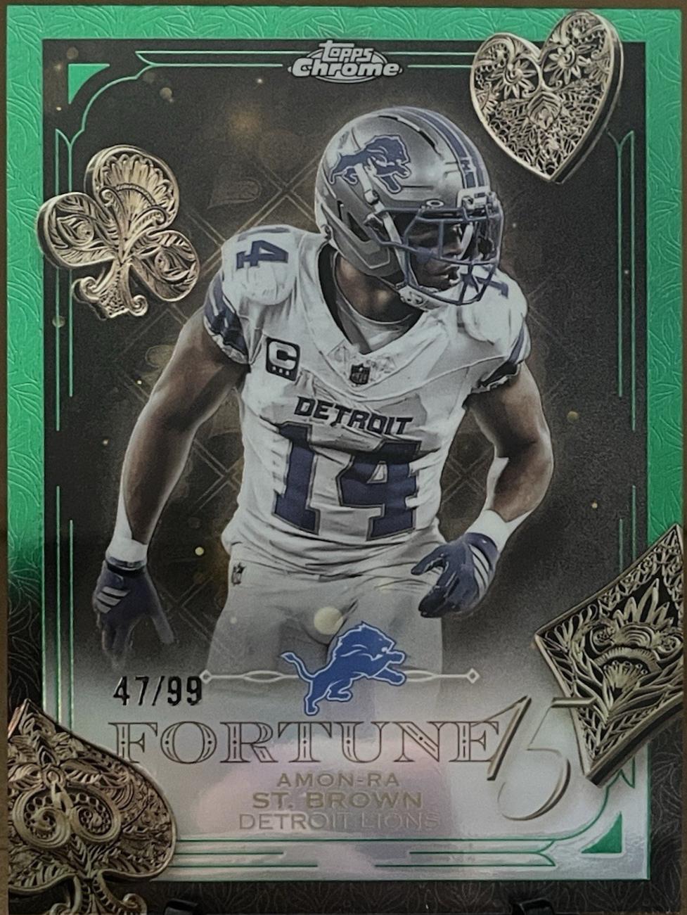 Amon-Ra St. Brown [Green Refractor] #F15-13