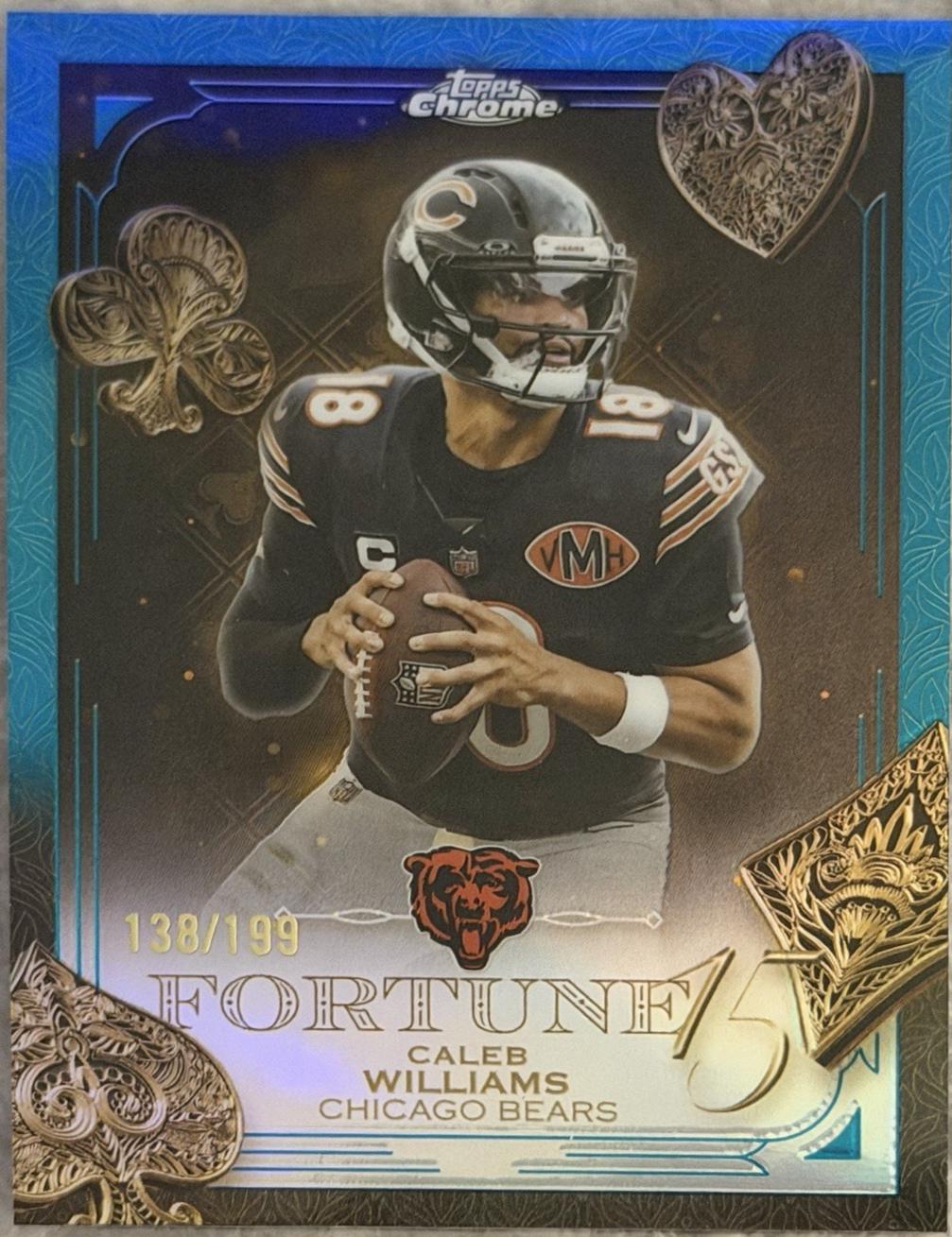 Caleb Williams [Aqua Refractor] #F15-16