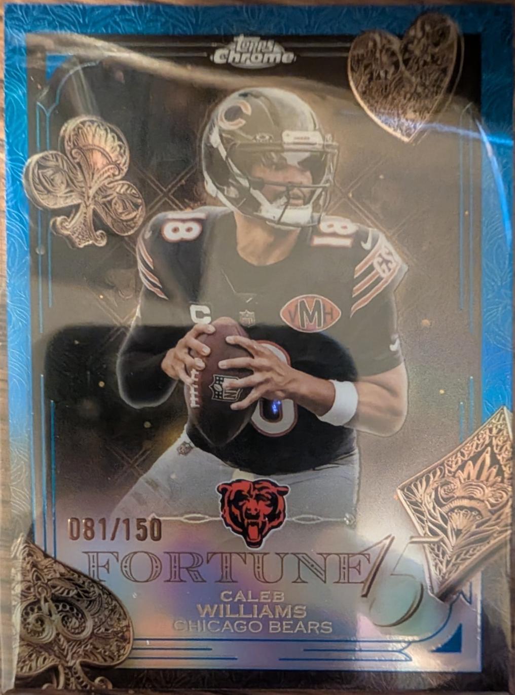 Caleb Williams [Blue Refractor] #F15-16