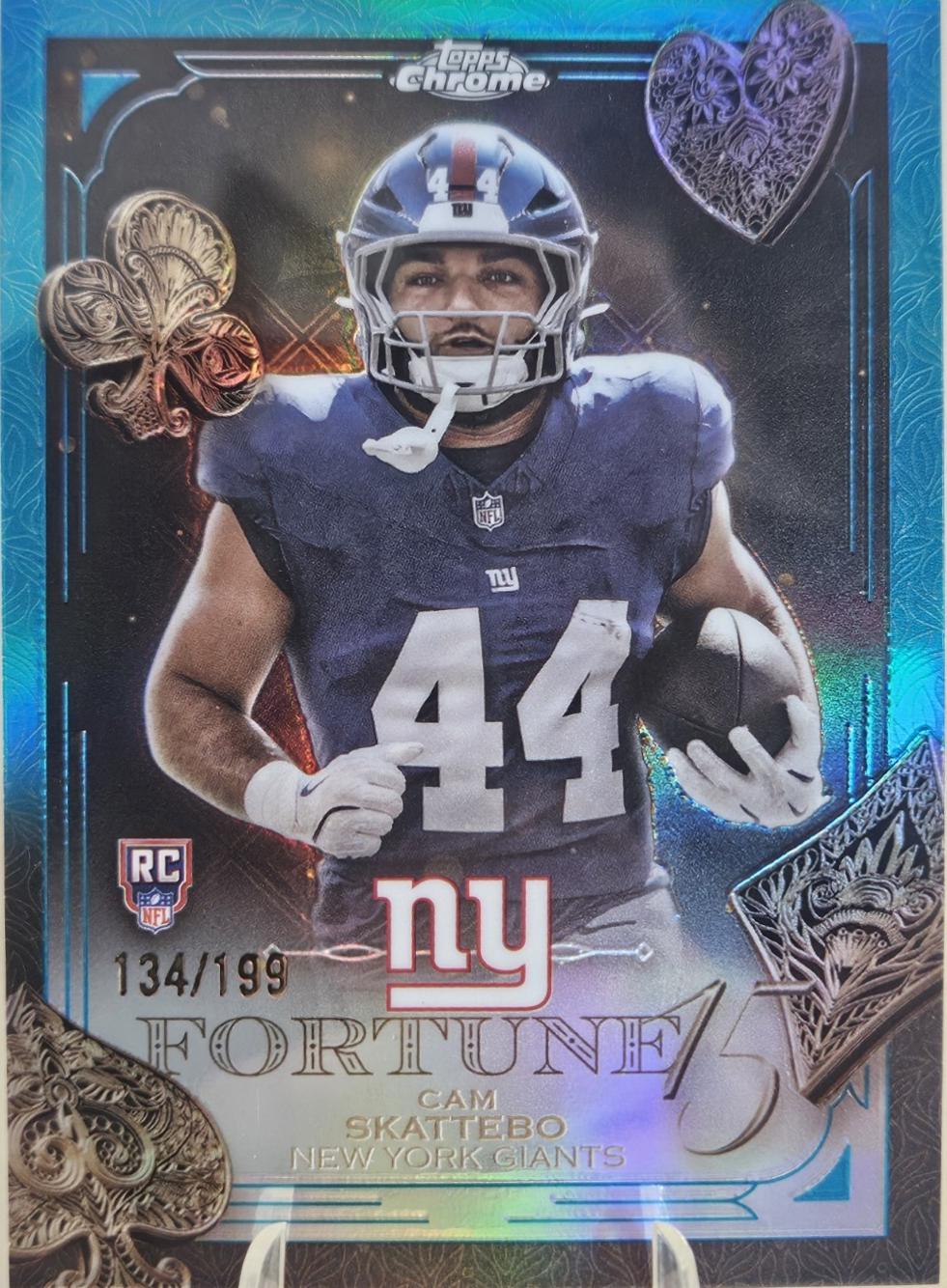 Cam Skattebo [Aqua Refractor] #F15-27