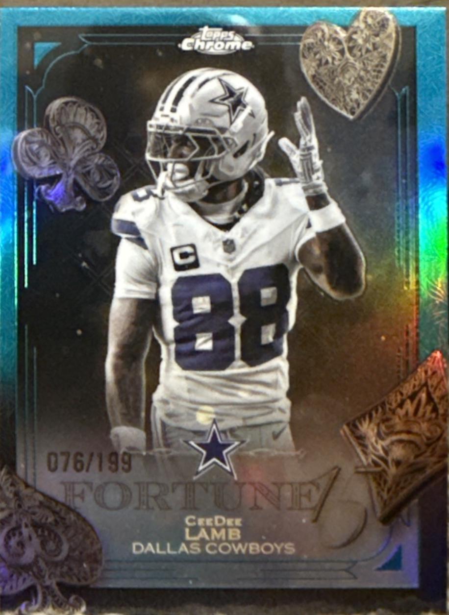 CeeDee Lamb [Aqua Refractor] #F15-9