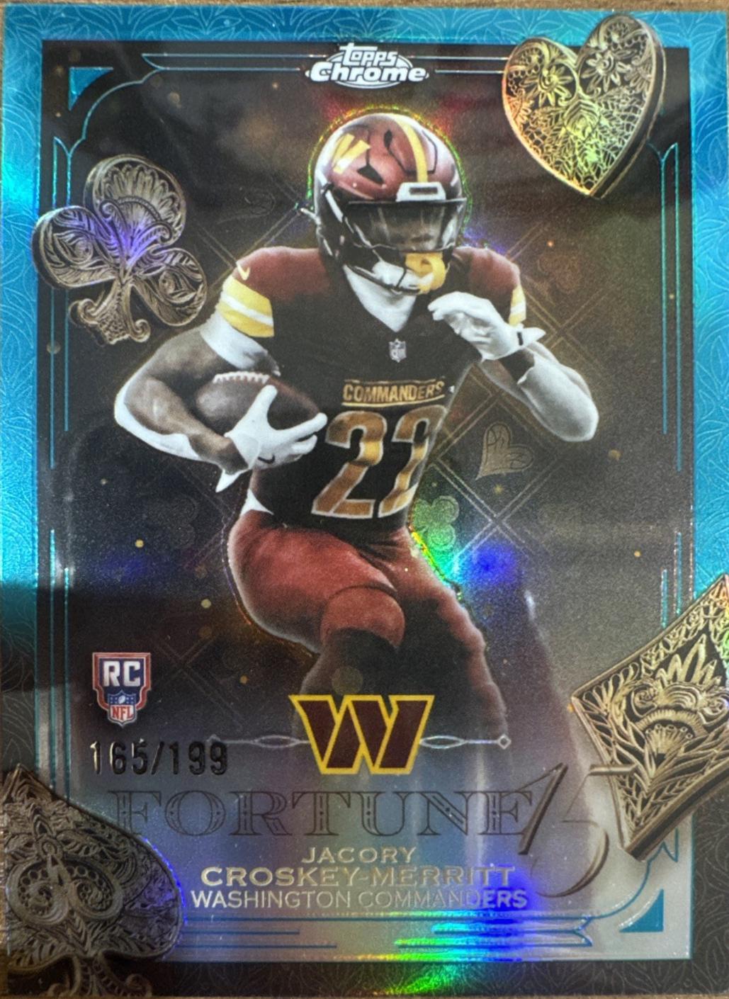 Jacory Croskey-Merritt [Aqua Refractor] #F15-29