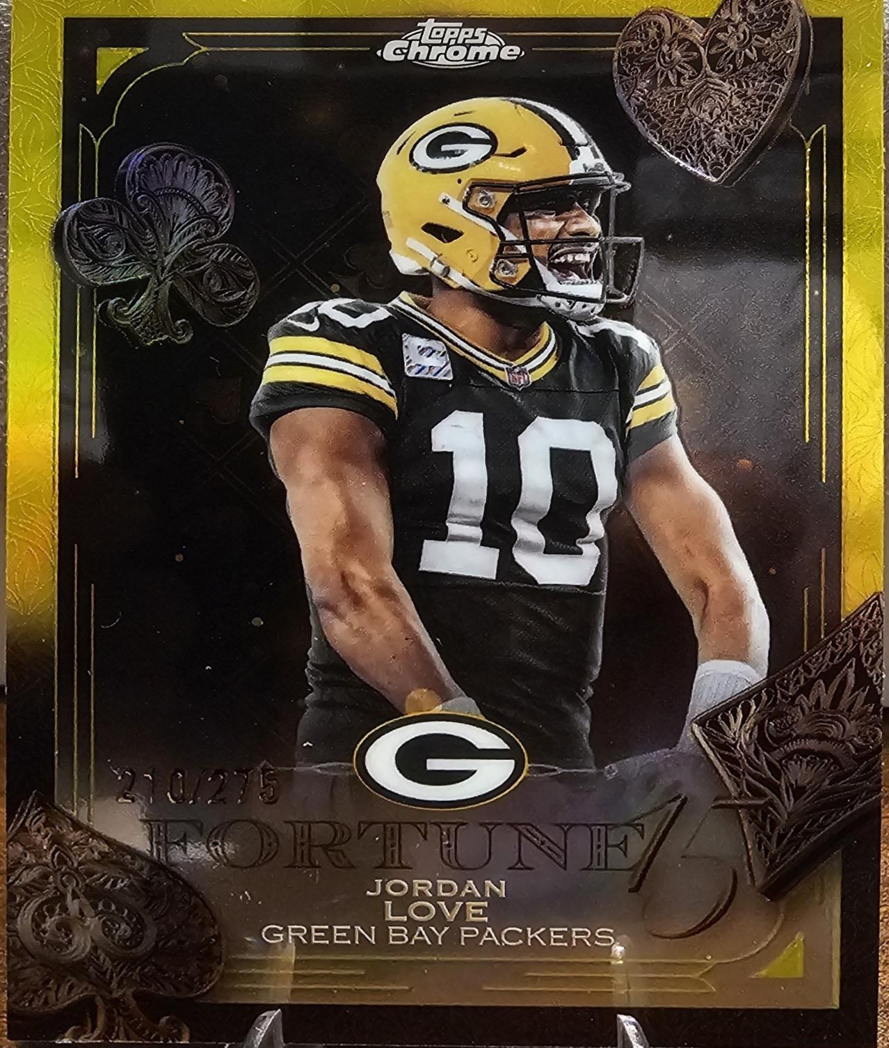 Jordan Love [Yellow Refractor] #F15-17