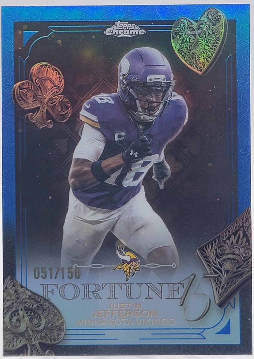 Justin Jefferson [Blue Refractor] #F15-4