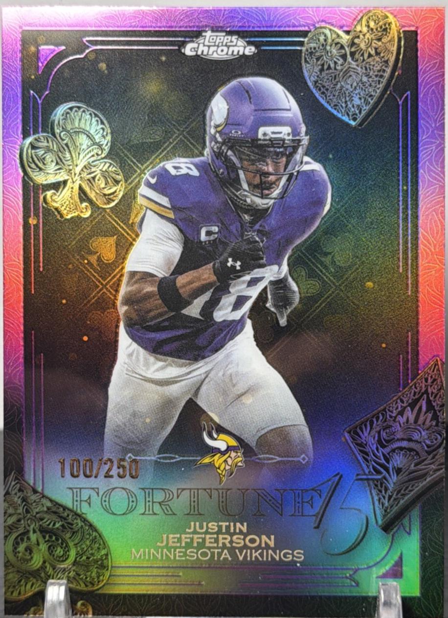 Justin Jefferson [Pink Refractor] #F15-4
