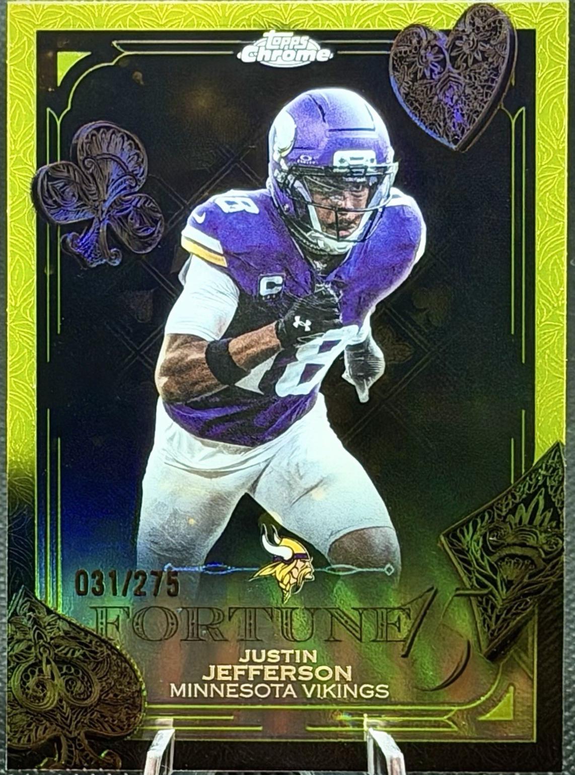 Justin Jefferson [Yellow Refractor] #F15-4