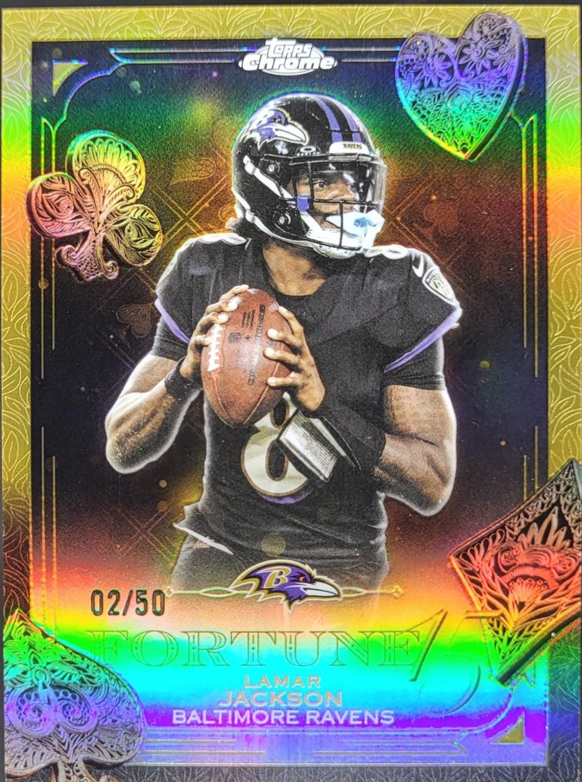 Lamar Jackson [Gold Refractor] #F15-1