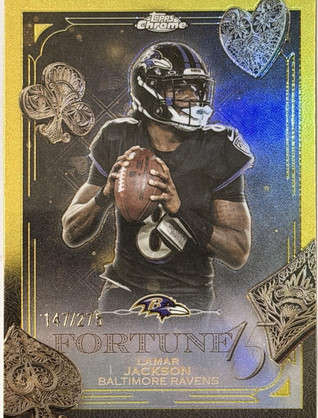 Lamar Jackson [Yellow Refractor] #F15-1
