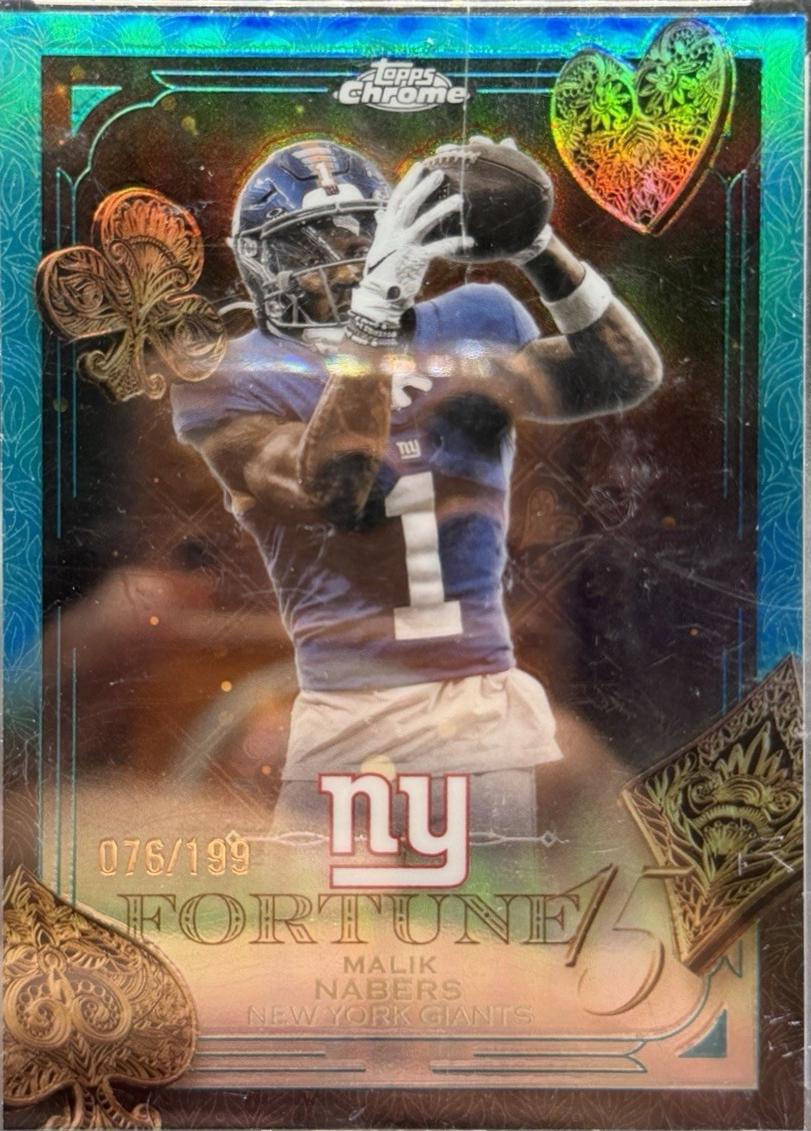 Malik Nabers [Aqua Refractor] #F15-15