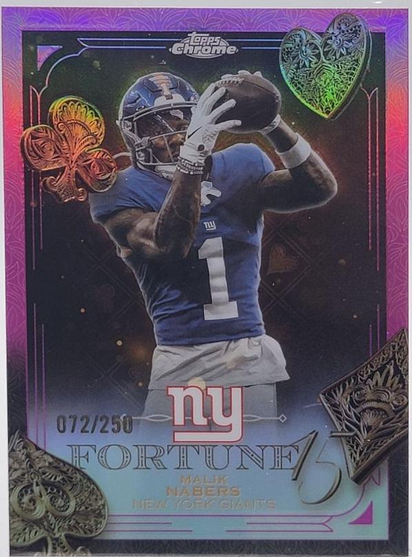 Malik Nabers [Pink Refractor] #F15-15