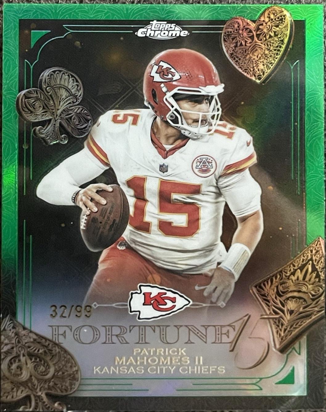 Patrick Mahomes II [Green Refractor] #F15-6