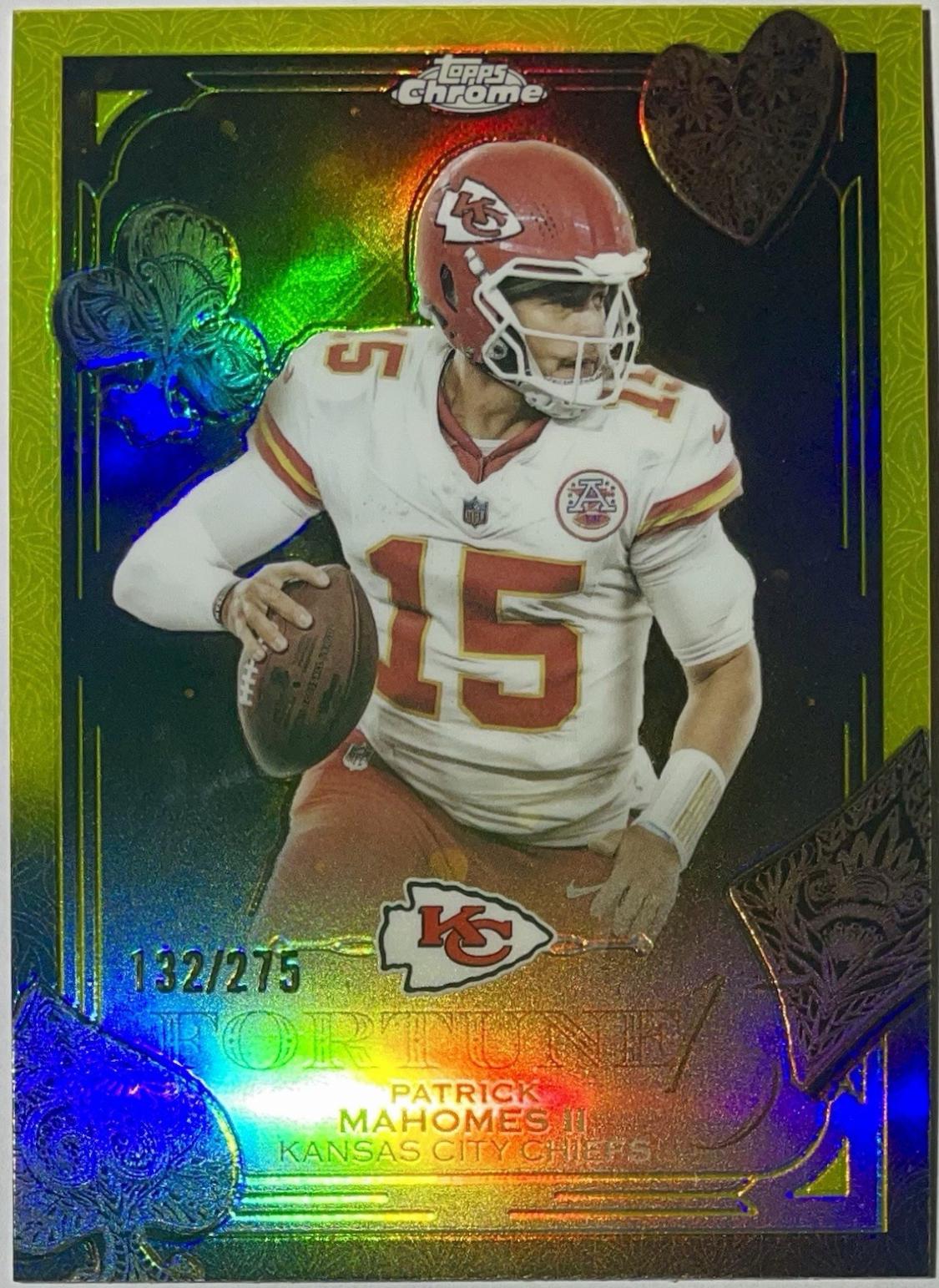 Patrick Mahomes II [Yellow Refractor] #F15-6
