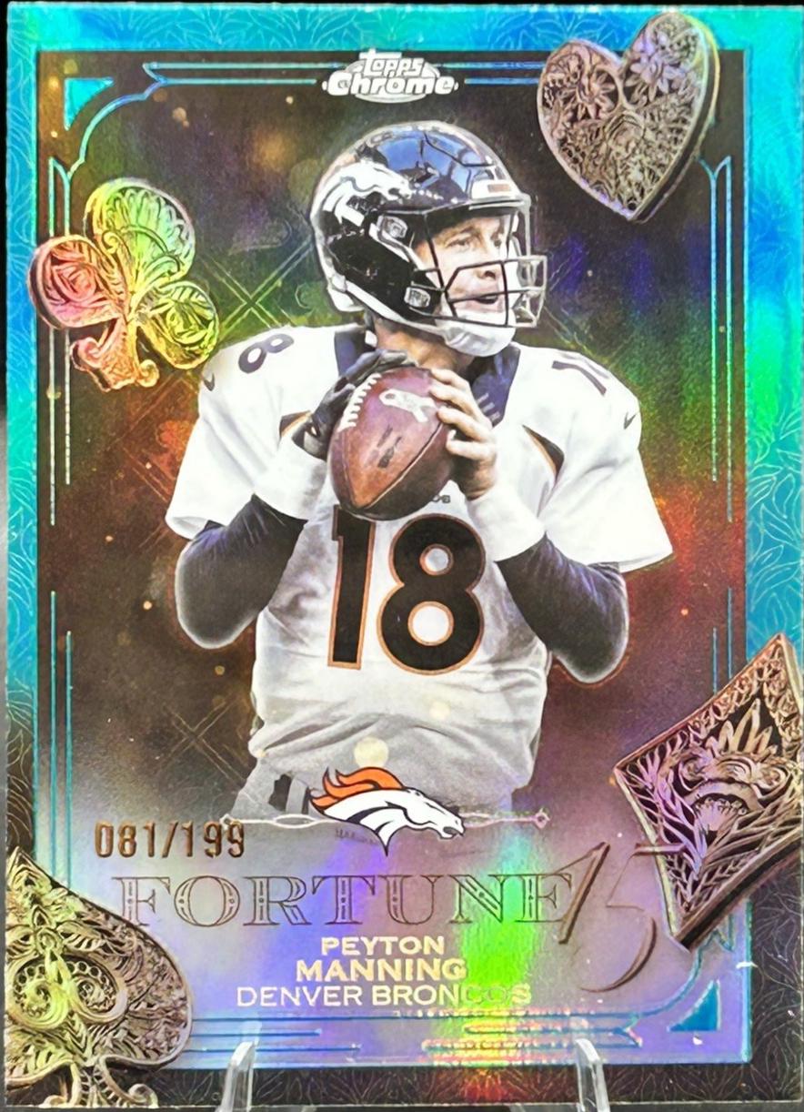 Peyton Manning [Aqua Refractor] #F15-33