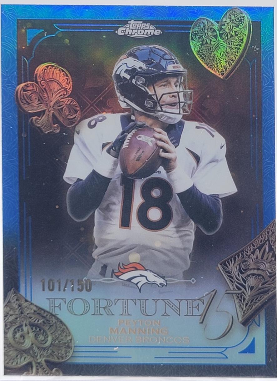 Peyton Manning [Blue Refractor] #F15-33