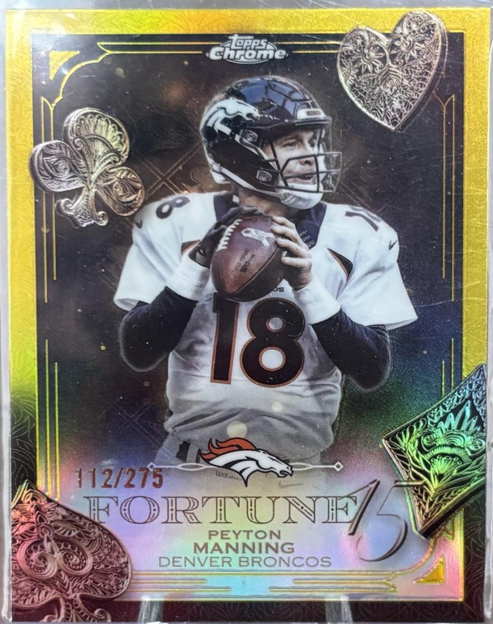 Peyton Manning [Gold Refractor] #F15-33