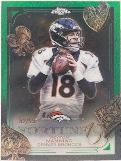 Peyton Manning [Green Refractor] #F15-33
