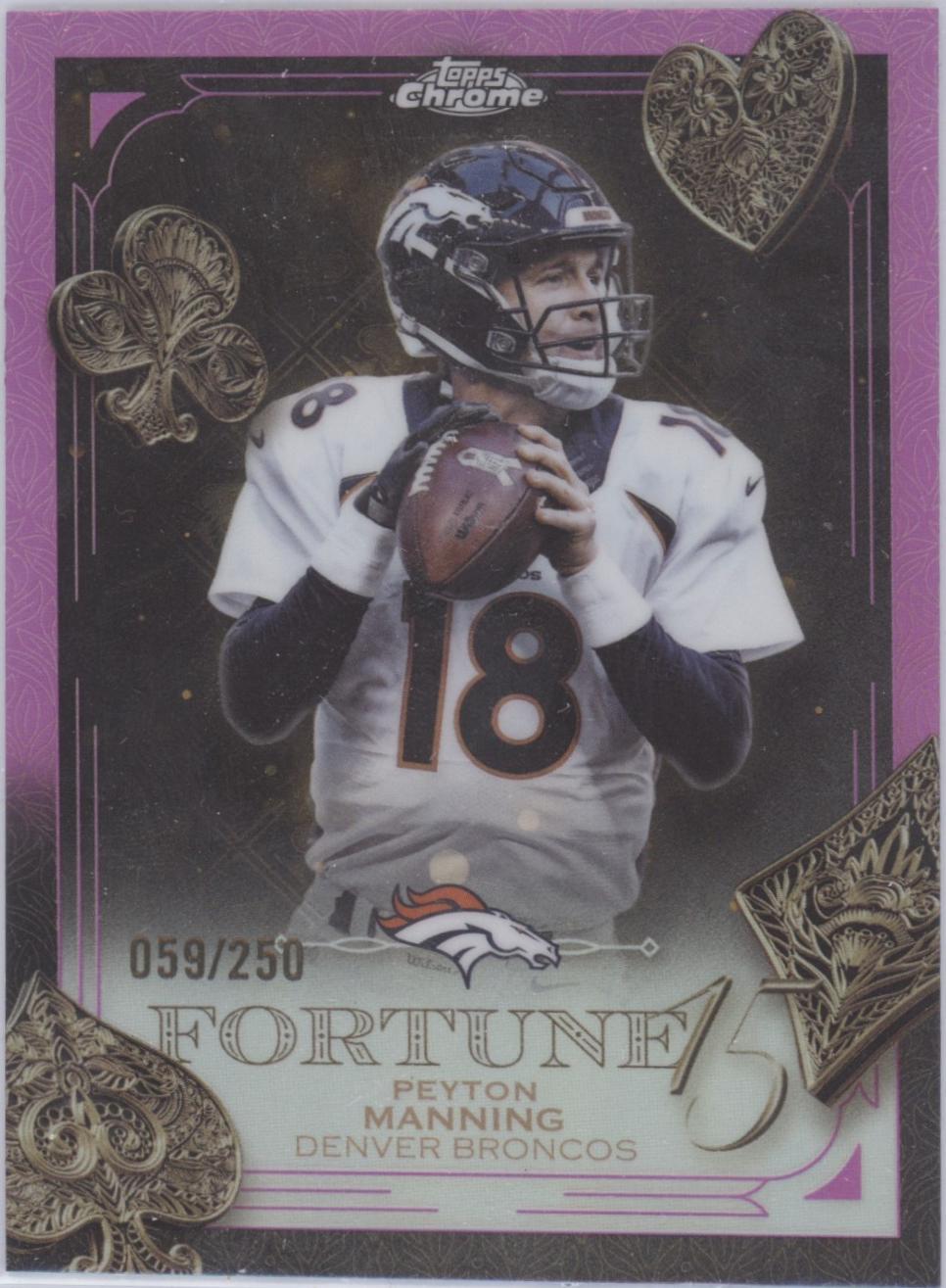 Peyton Manning [Pink Refractor] #F15-33