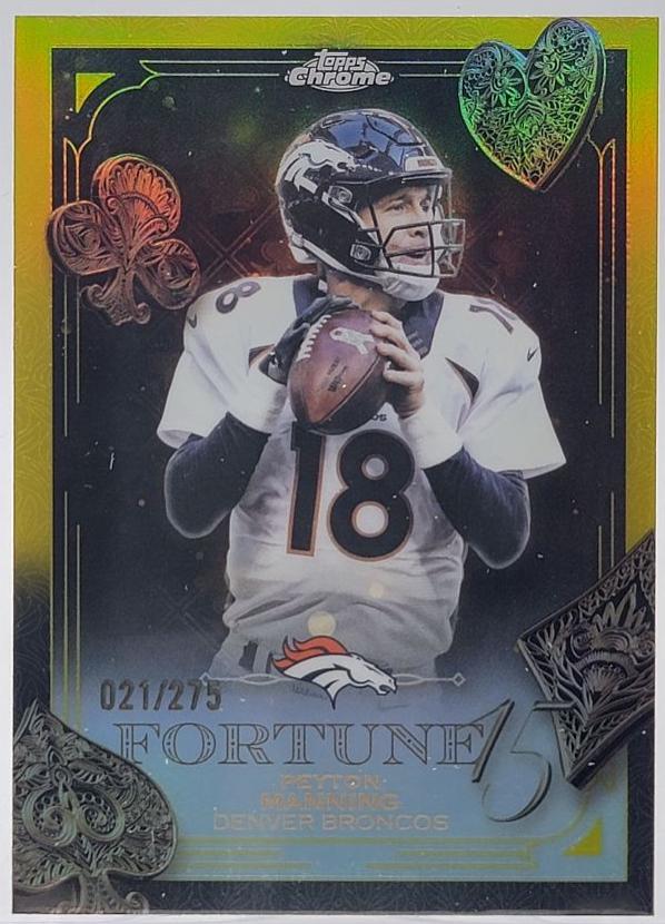 Peyton Manning [Yellow Refractor] #F15-33