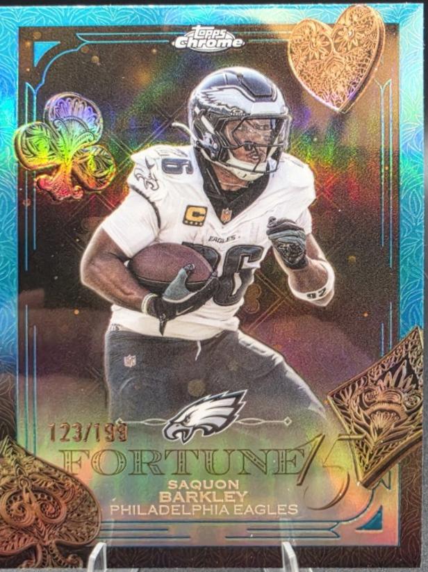 Saquon Barkley [Aqua Refractor] #F15-3