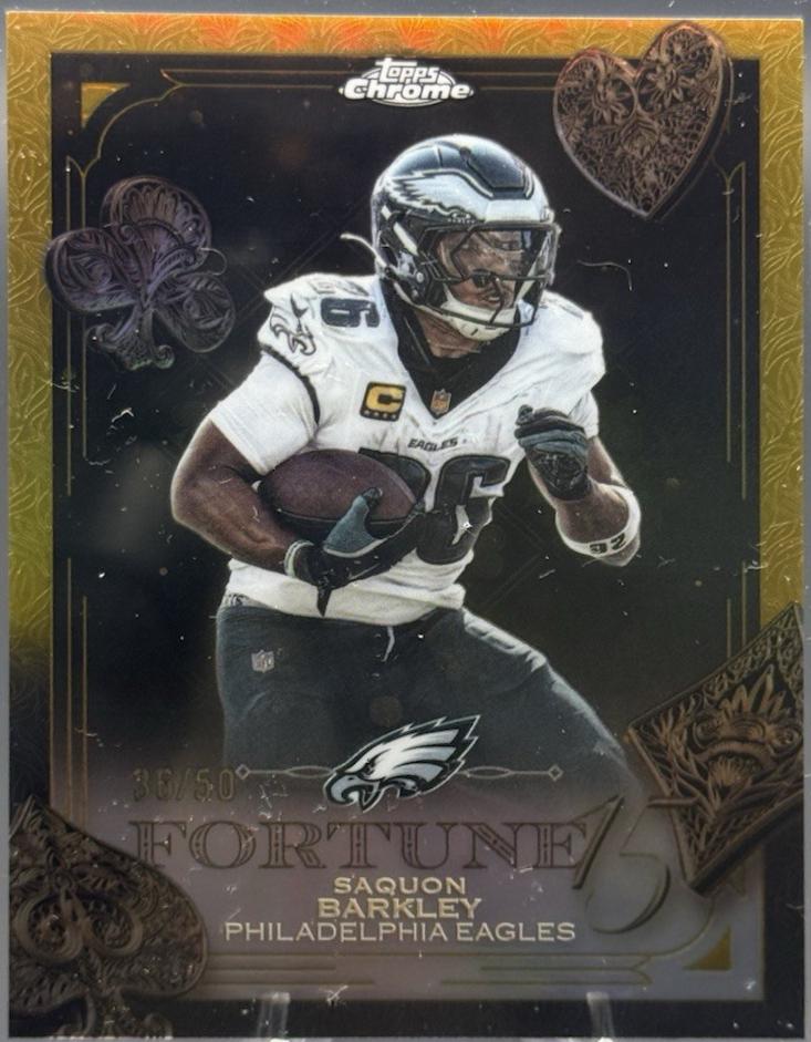 Saquon Barkley [Gold Refractor] #F15-3
