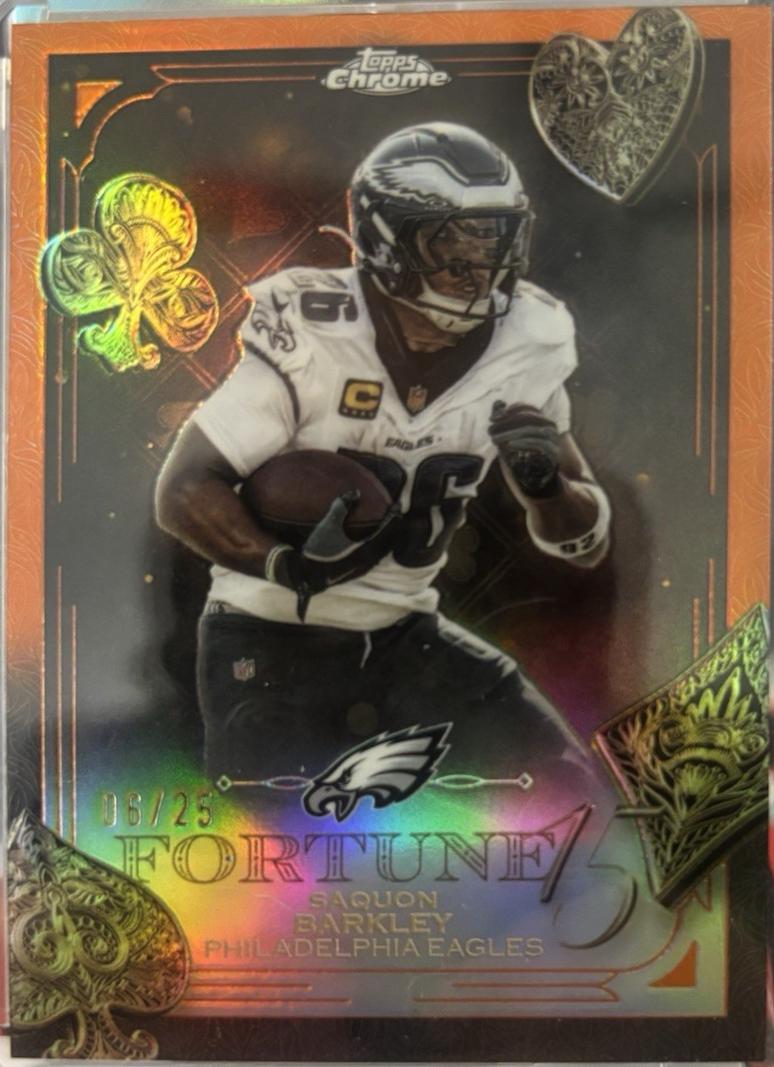 Saquon Barkley [Orange Refractor] #F15-3