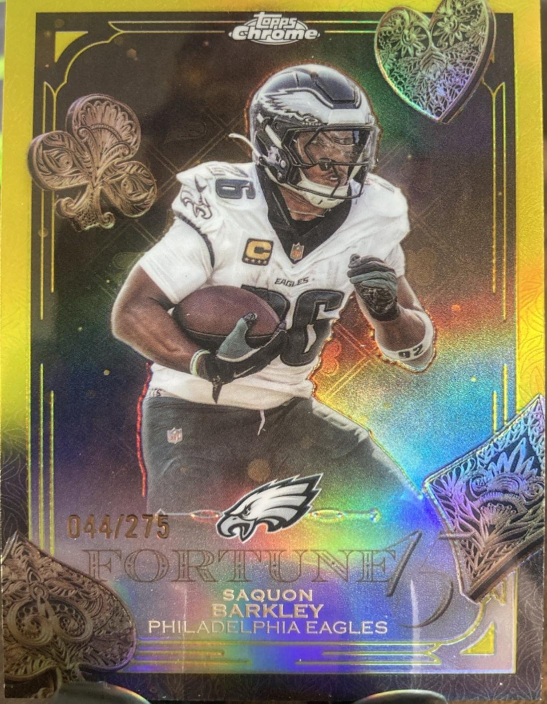 Saquon Barkley [Yellow Refractor] #F15-3