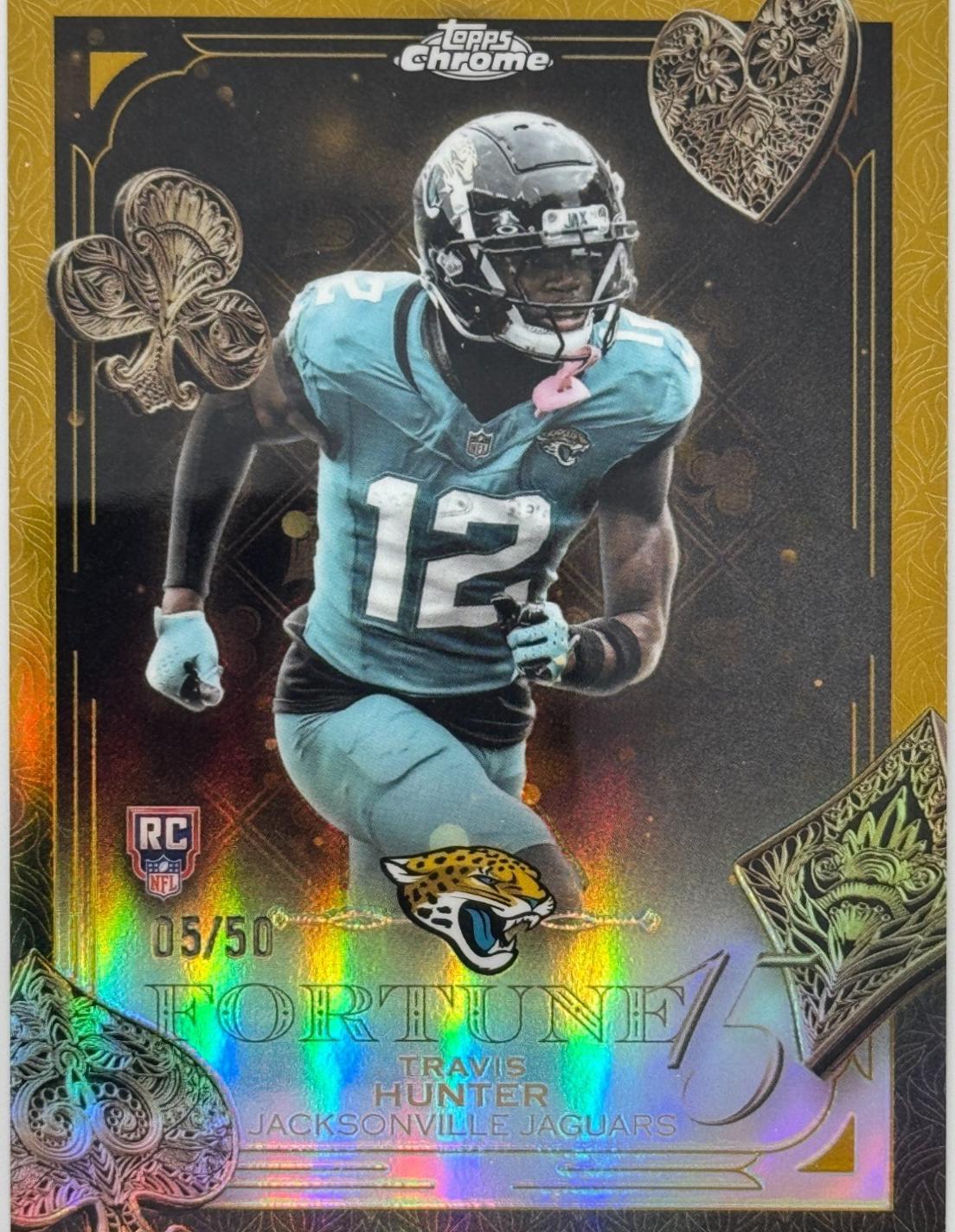 Travis Hunter [Gold Refractor] #F15-20