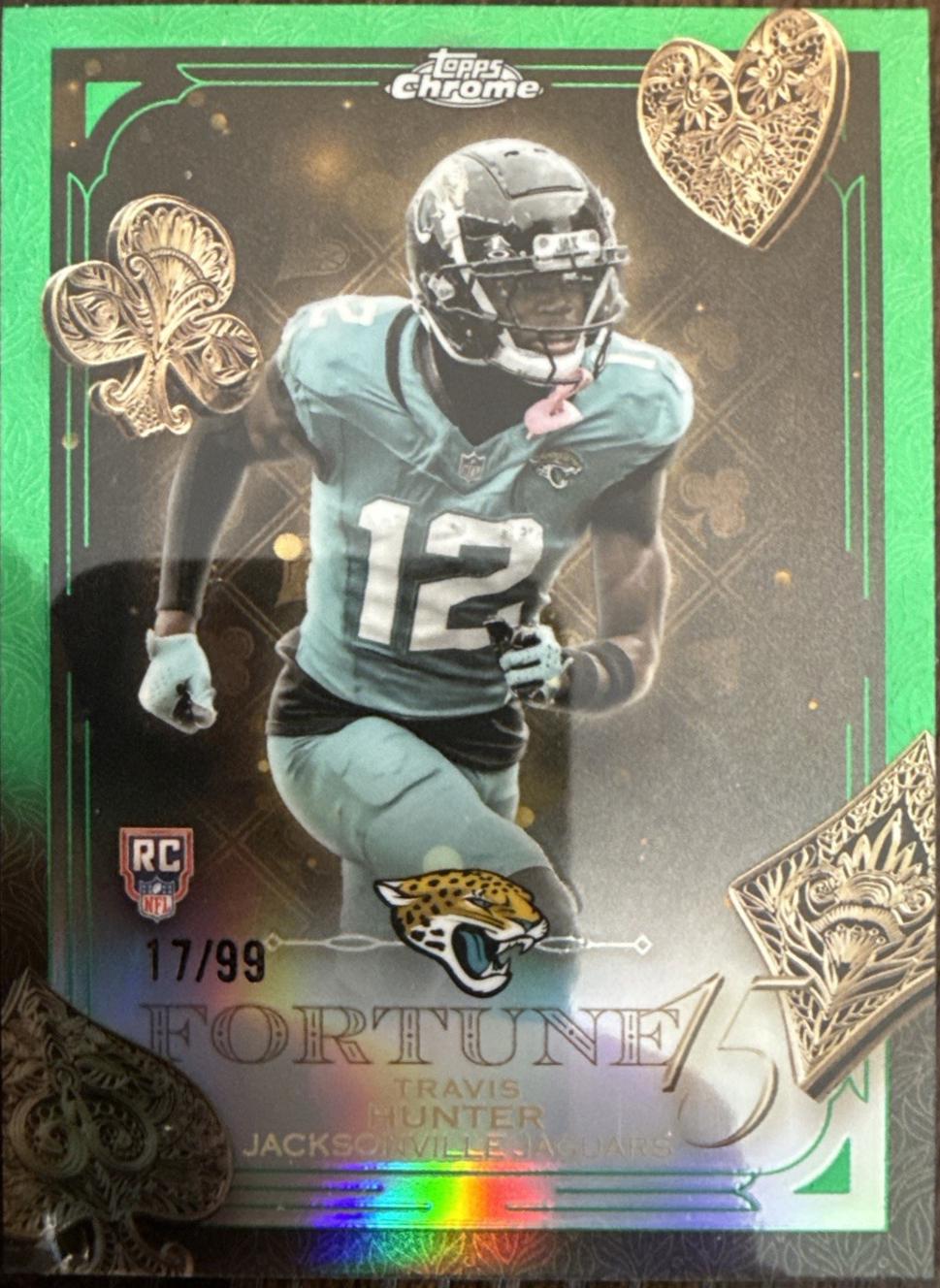 Travis Hunter [Green Refractor] #F15-20