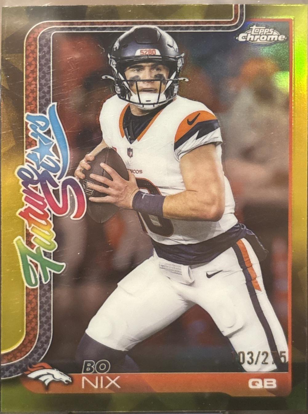 Bo Nix [Yellow Refractor] #FS-15