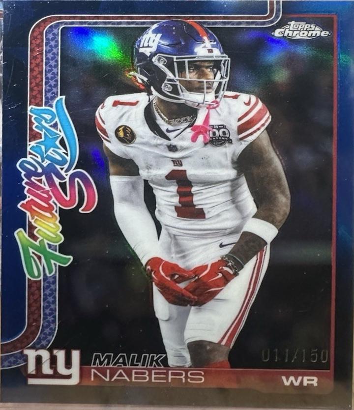 Malik Nabers [Blue Refractor] #FS-8