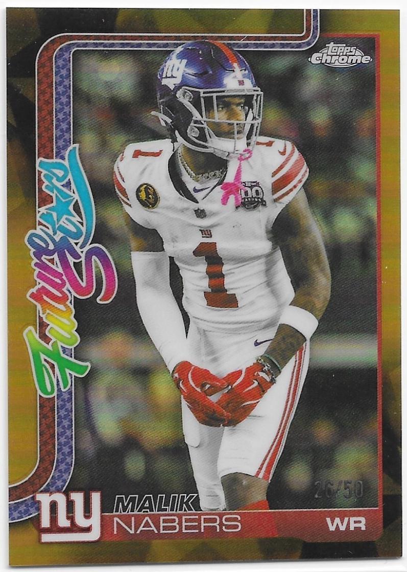 Malik Nabers [Gold Refractor] #FS-8