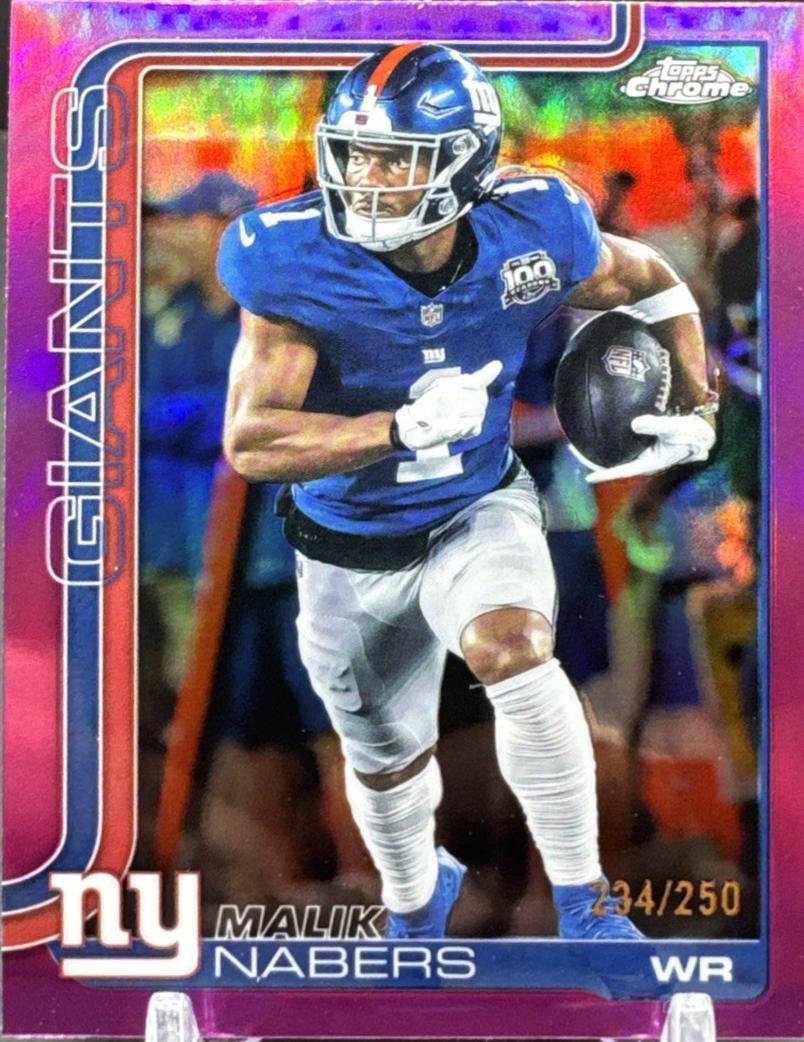 Malik Nabers [Pink Refractor] #FS-8