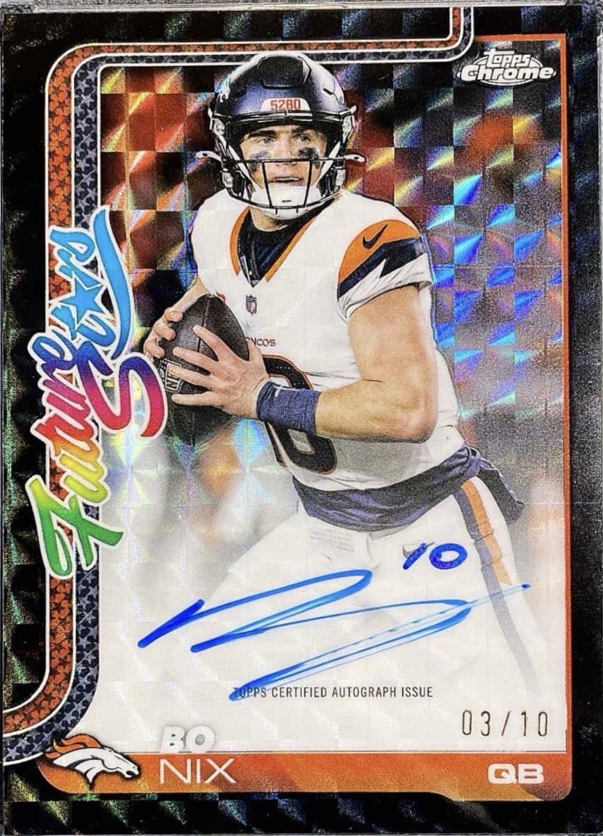 Bo Nix [Black Refractor] #FSA-BN