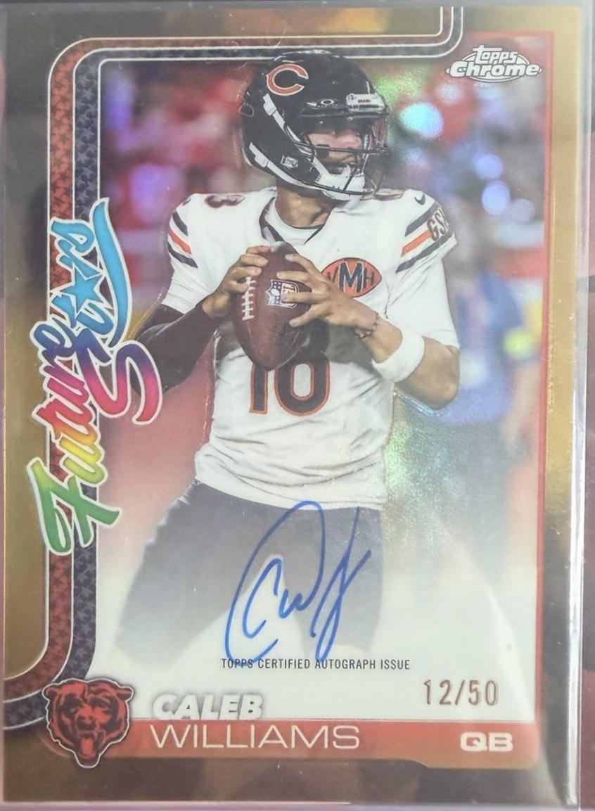 Caleb Williams [Gold Refractor] #FSA-CW