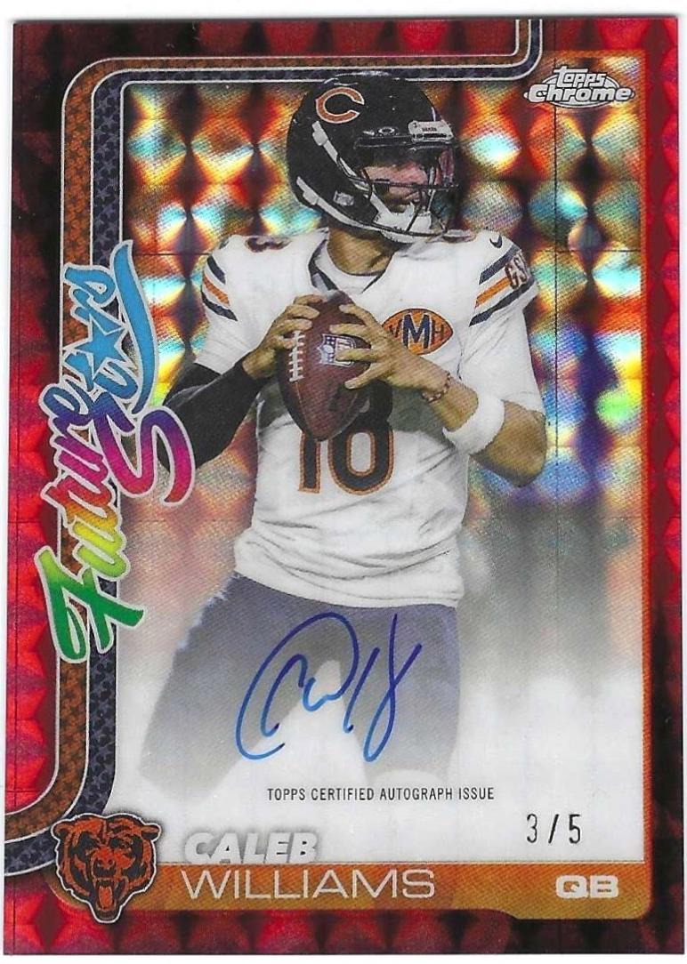 Caleb Williams [Red Geometric Refractor] #FSA-CW