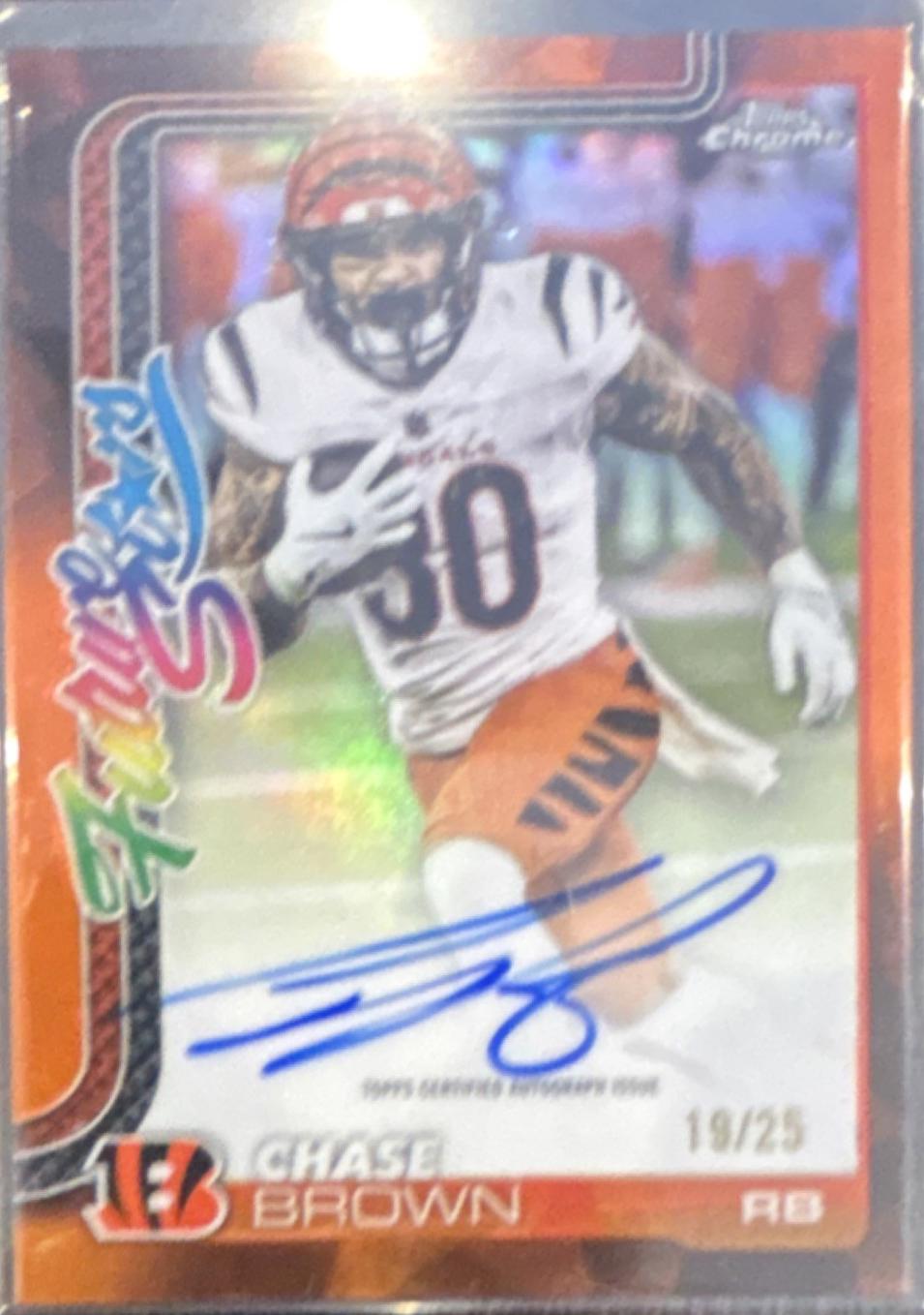 Chase Brown [Orange Refractor] #FSA-CB