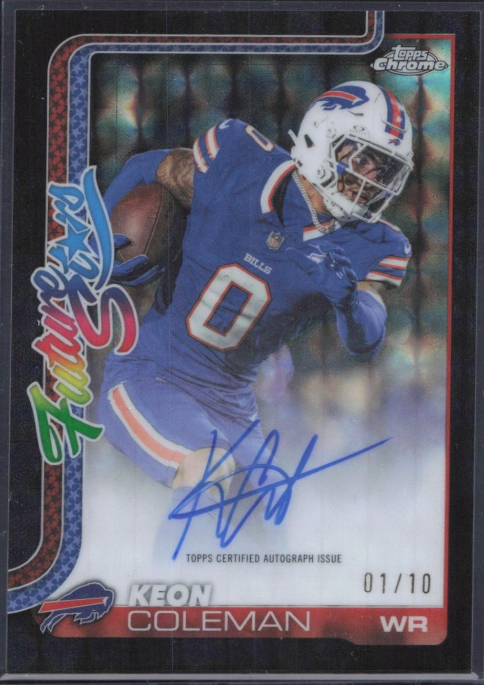 Keon Coleman [Black Geometric Refractor] #FSA-KC