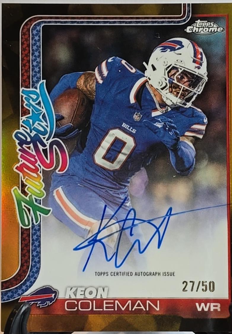 Keon Coleman [Gold Refractor] #FSA-KC