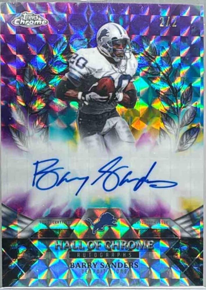 Barry Sanders [Tie Dye Geometric] #HOCA-BS