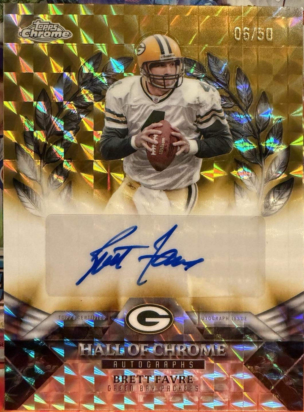 Brett Favre [Gold] #HOCA-BF