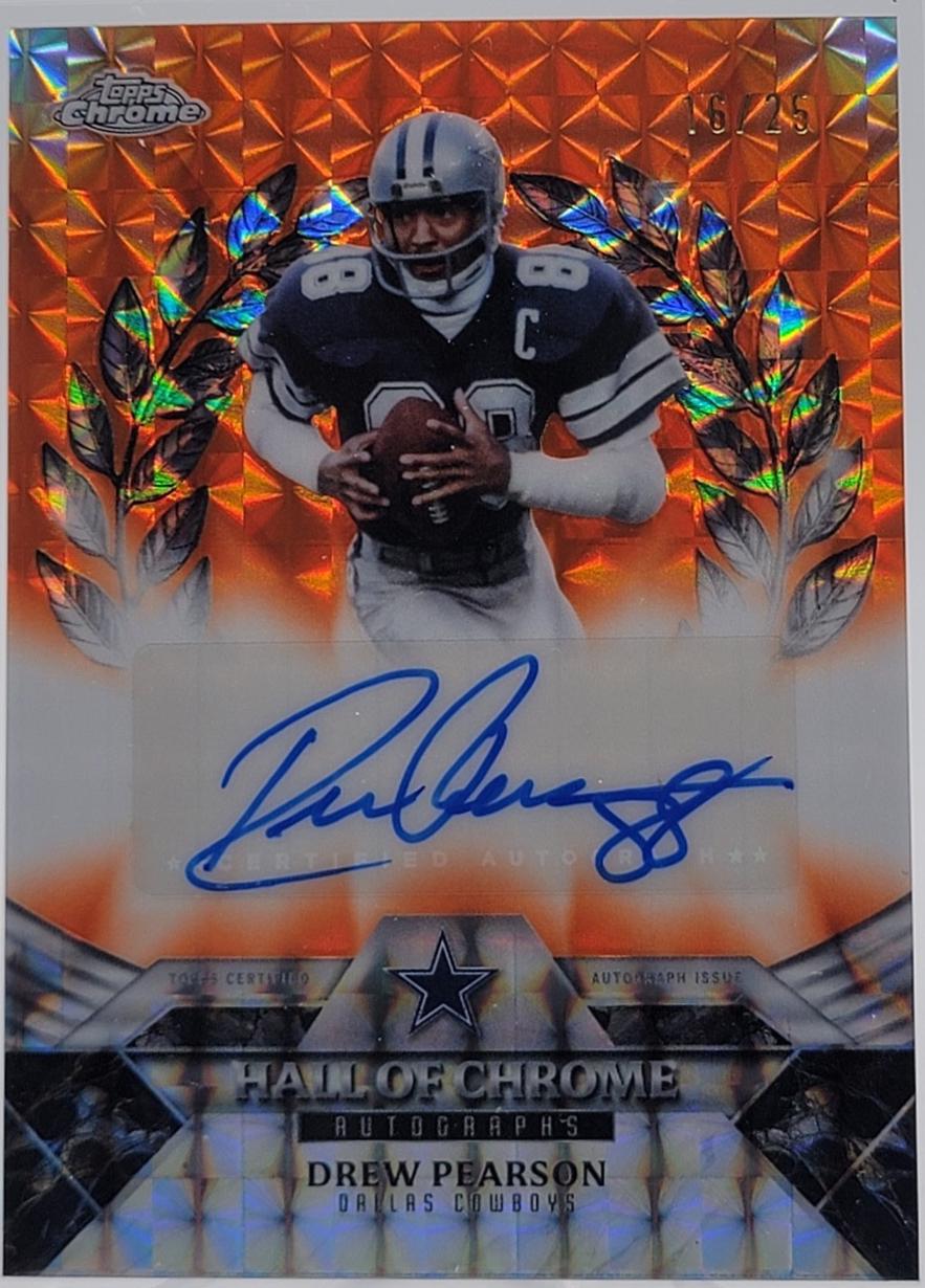Drew Pearson [Orange Geometric] #HOCA-DP
