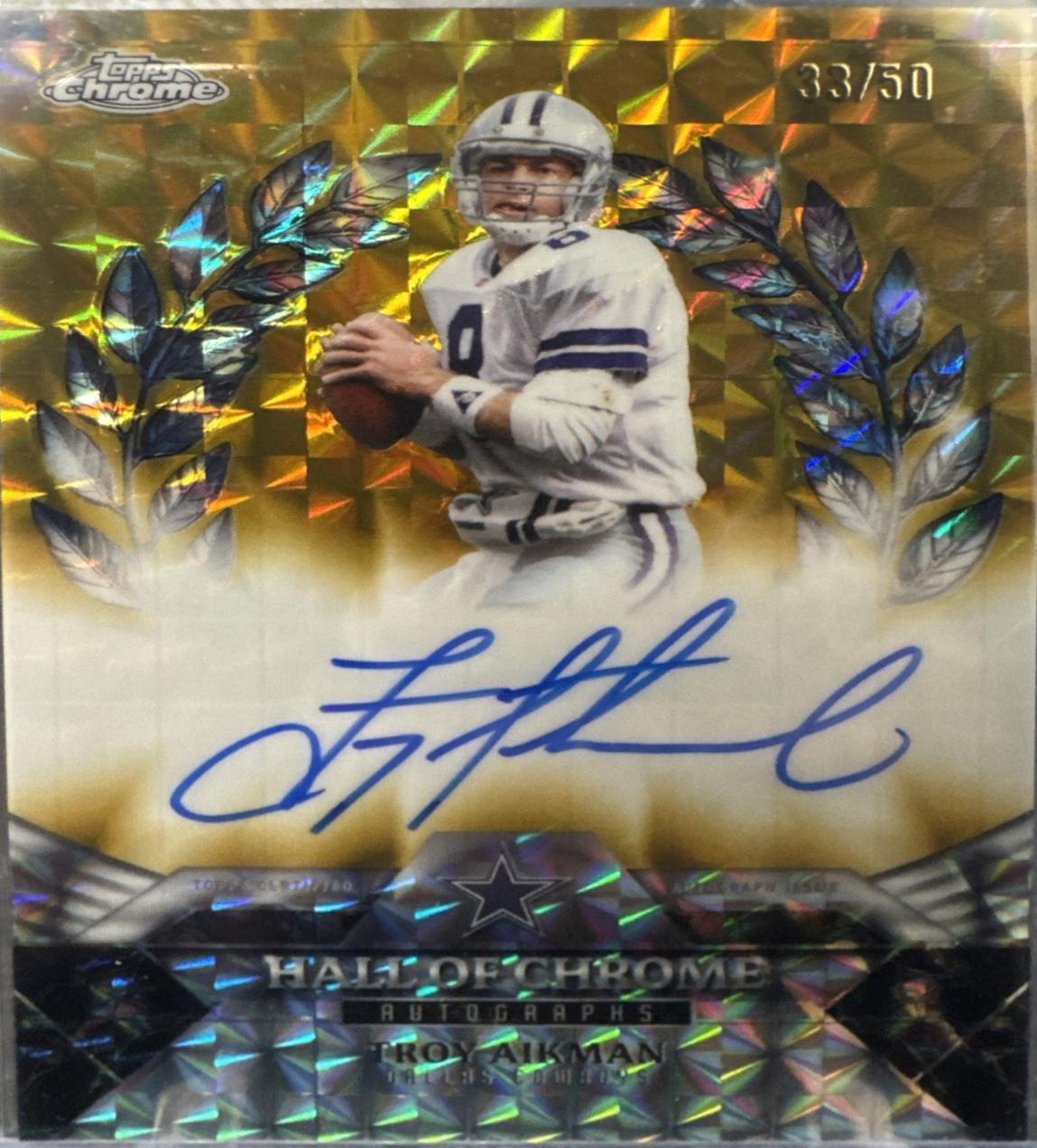 Troy Aikman [Gold] #HOCA-TA