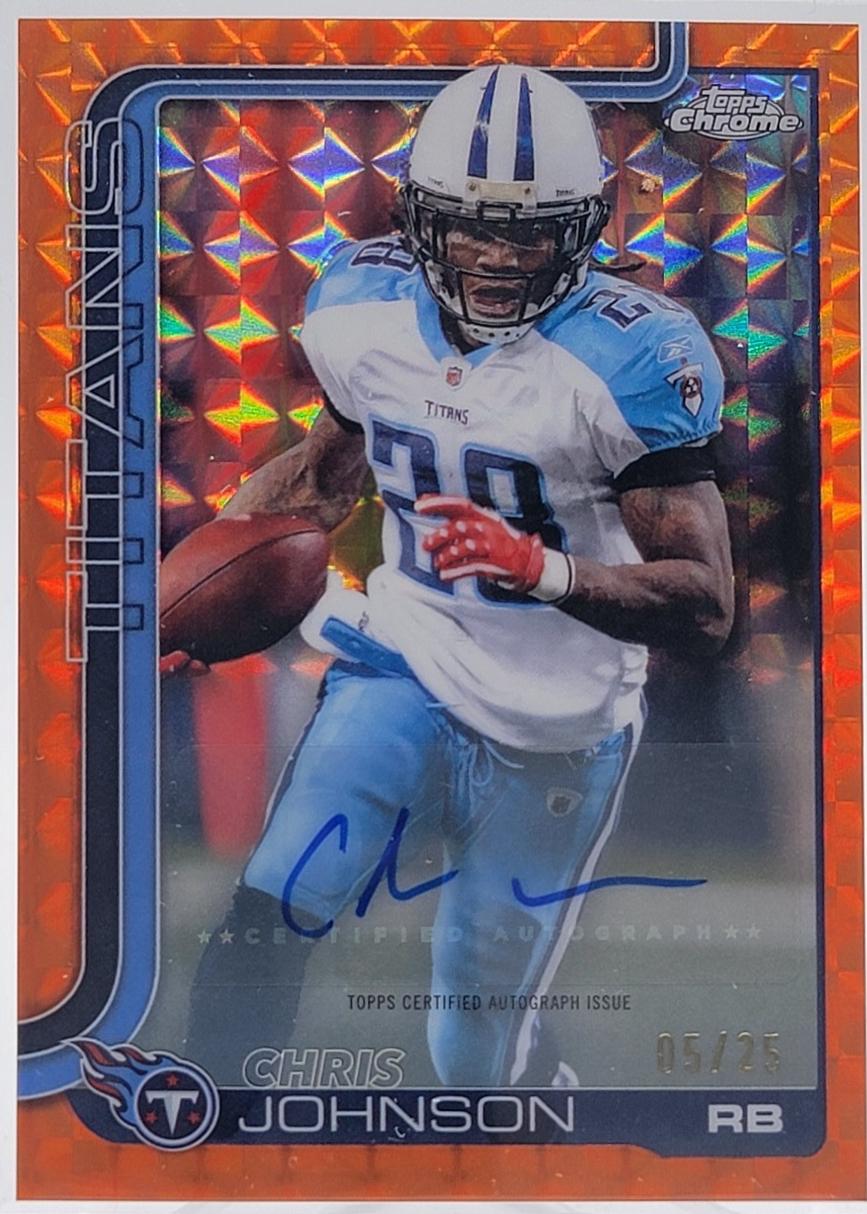 Chris Johnson [Orange Geometric Refractor] #CLA-CJ