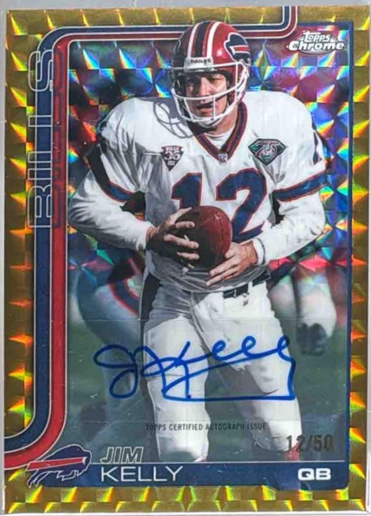 Jim Kelly [Gold Geometric Refractor] #CLA-JK