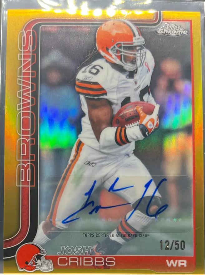 Josh Cribbs [Gold Refractor] #CLA-JC