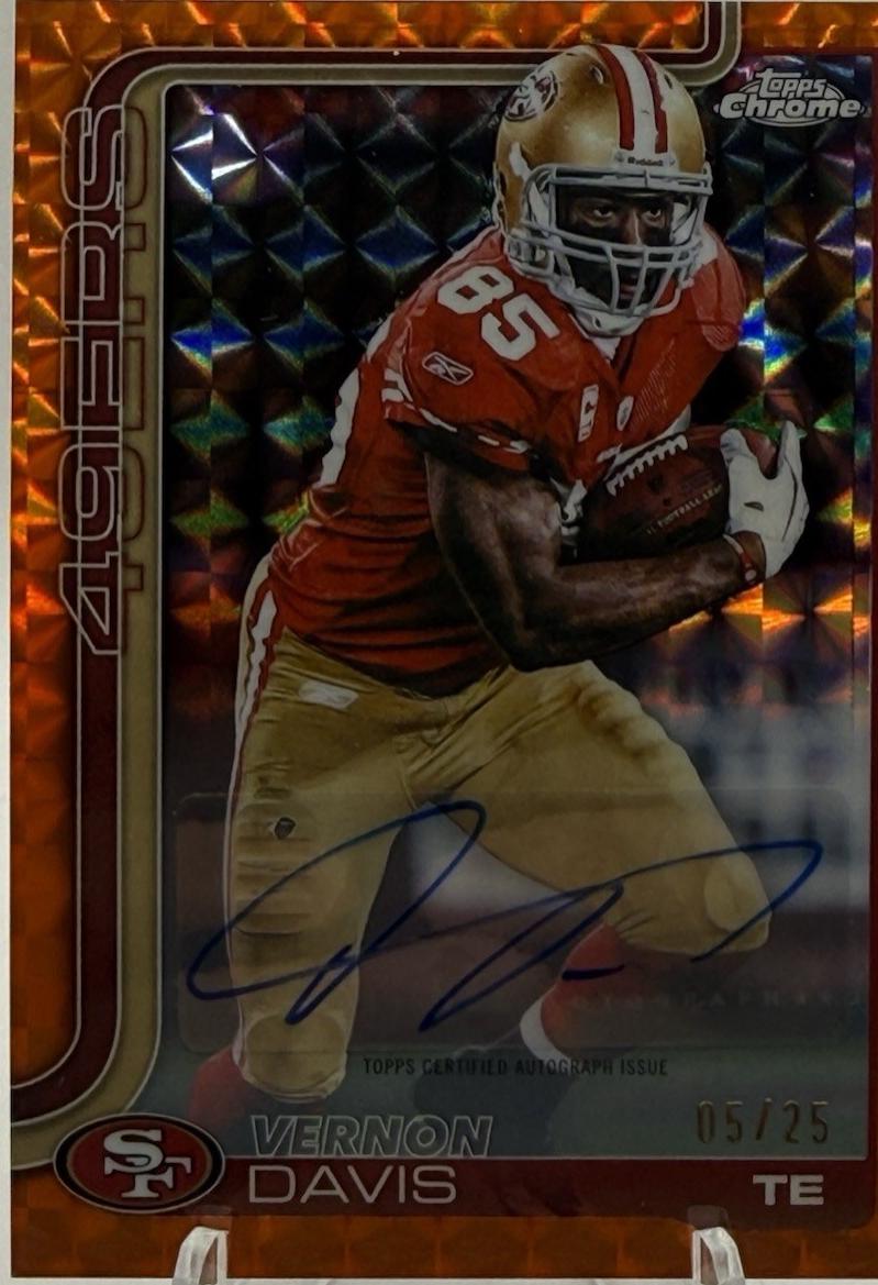 Vernon Davis [Orange Geometric Refractor] #CLA-VD