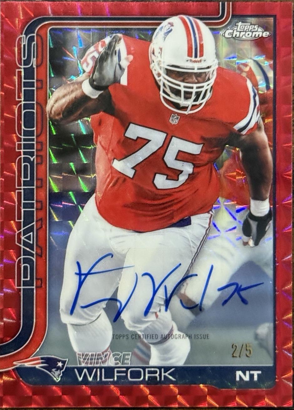 Vince Wilfork [Red Refractor] #CLA-VW